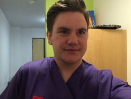Michael Necrews-Morgan from Swansea is studying child nursing