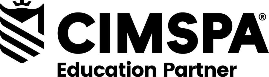 CIMSPA Registered - Education Partner - Black