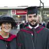 Dr Diana Callaghan, a senior research assistant, was last Friday awarded her PhD, while her son Ben was awarded a degree in Youth and Community Work at the University of South Wales (USW).. Neil Gibson, December 2017