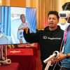 Goggleminds founder Azize Naji using the VR technology developed alongside CEMET. Neil Gibson, July 2022