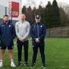 Cardiff Blues players at sport taster day