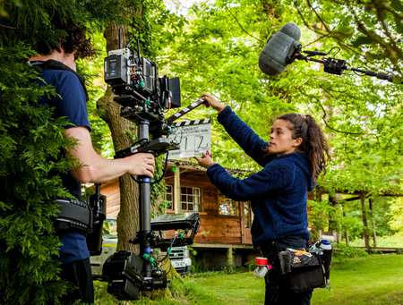 Media Research | Sustainable Media Production | Green Cymru. Photographer, Tom Sparey, taken on the set of The Arborist, directed by Clare Sturges.