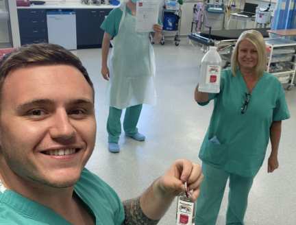 Nurses Chemists USW hand sanitiser resized