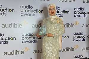 Zaina Aljumma podcast award.jpg