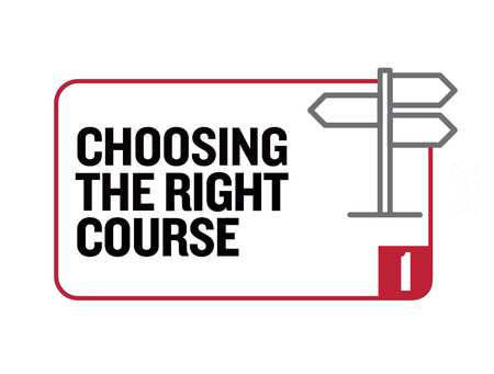 Icon: Choosing the right course