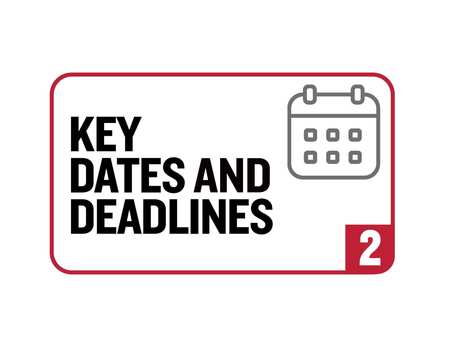 Icon - Key Dates and Deadlines