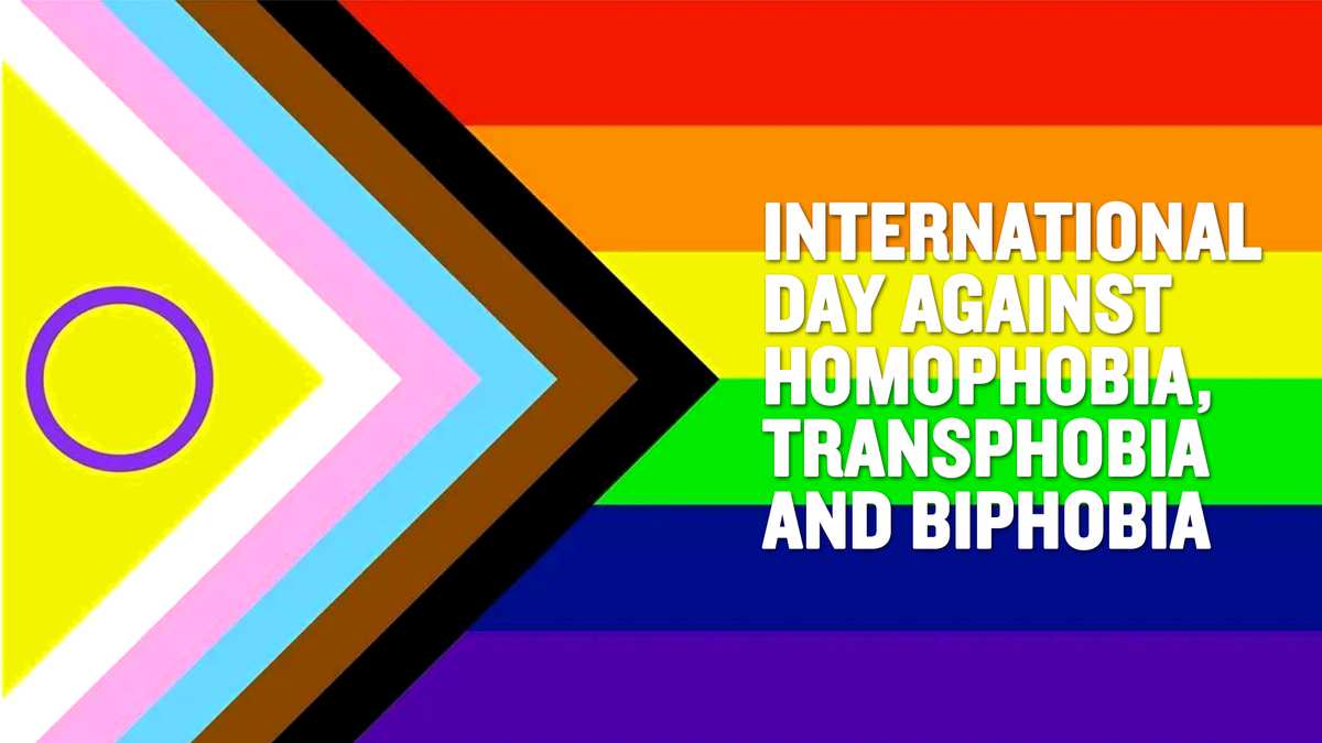 Progress Pride flag - International Day Against Homophobia, Transphobia and Biphobia